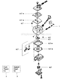 Page A Diagram and Parts List for XT65  Weed Eater Trimmer